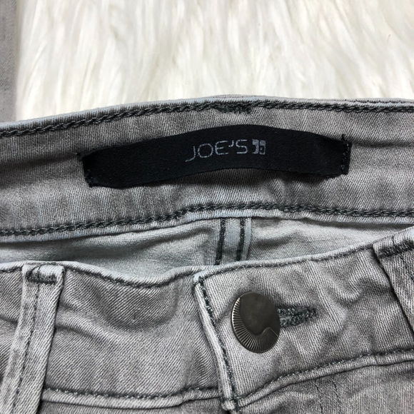 Joe's Jeans- Chelsea Grey Zipper Distressed - Picture 4 of 8